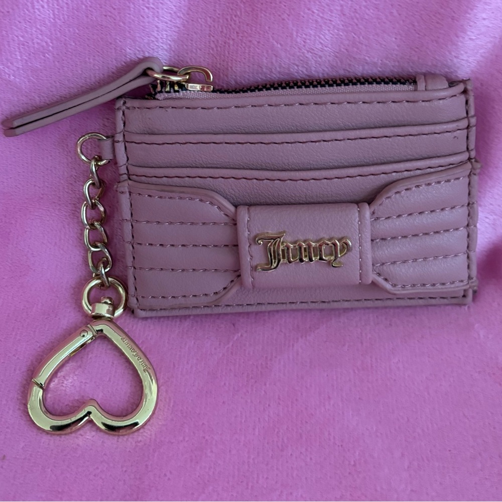 Juicy Couture Pink/Gold Card Holder